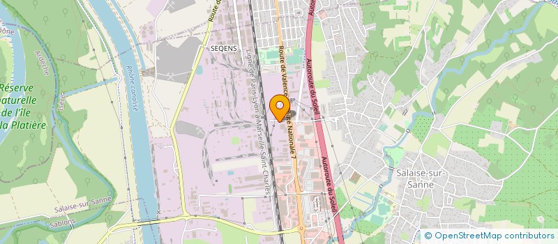 localisation de l'entreprise ORKADYS  SALAISE-SUR-SANNE