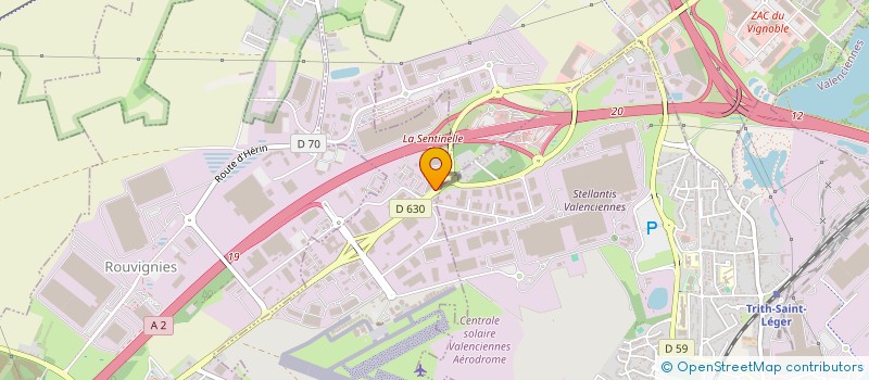 localisation de l'entreprise ORKALYSS P  PROUVY