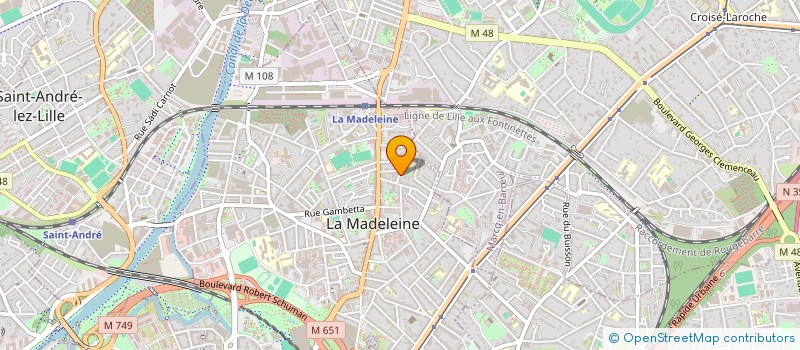 localisation de l'entreprise ORKI à LA MADELEINE