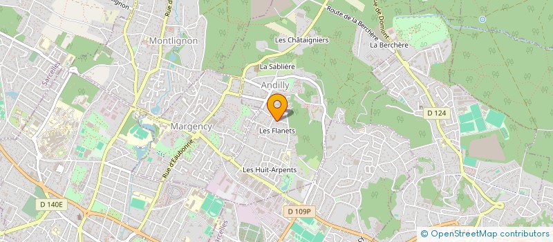 localisation de l'entreprise ORKIDE  MARGENCY