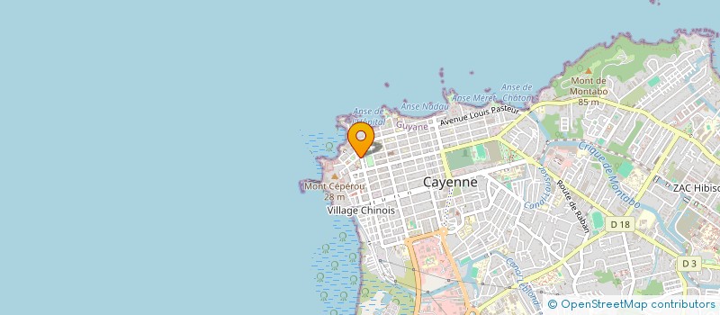 localisation de l'entreprise ORKIDE DE GUYANE  CAYENNE