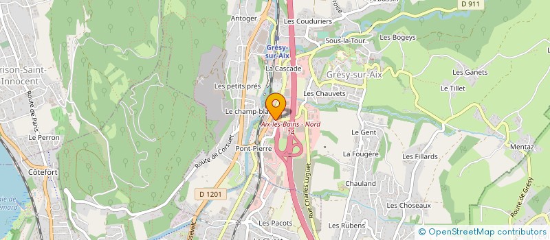 localisation de l'entreprise ORKY à GRESY-SUR-AIX