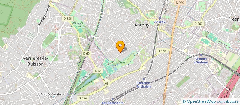 localisation de l'entreprise ORKYDIA à ANTONY