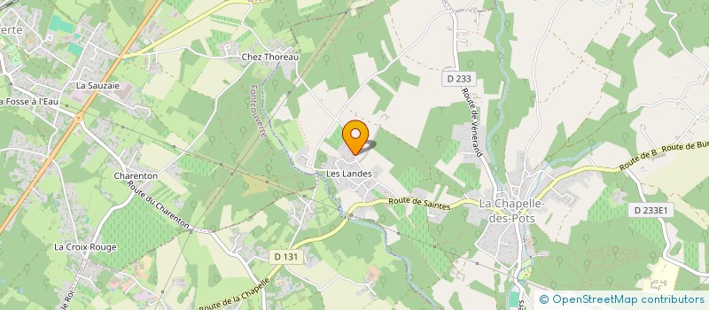 localisation de l'entreprise ORKYSIA FRANCE  LA CHAPELLE-DES-POTS