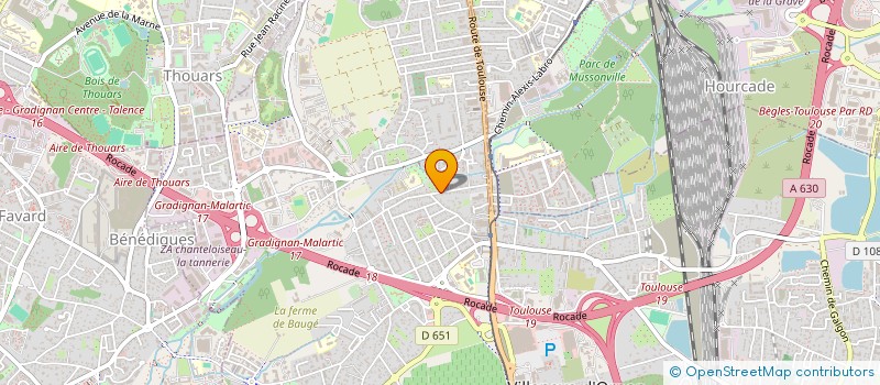 localisation de l'entreprise ORL  VILLENAVE-D'ORNON