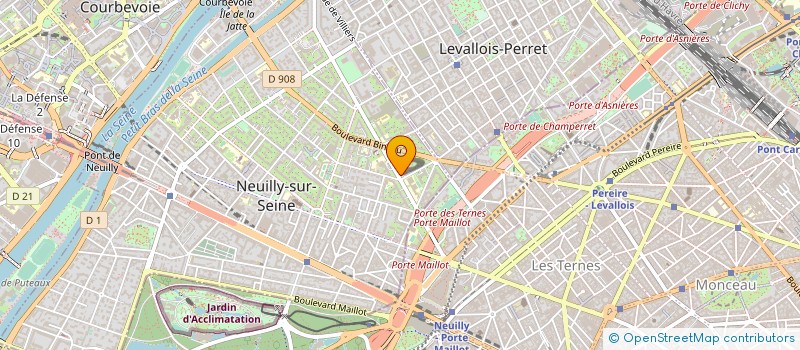 localisation de l'entreprise ORL CCF MAILLOT à NEUILLY-SUR-SEINE