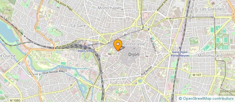 localisation de l'entreprise ORL DU CHAPEAU ROUGE à DIJON