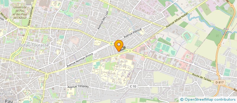 localisation de l'entreprise ORL EST PALOIS (ORLEP) à PAU