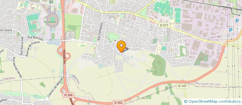 localisation de l'entreprise ORL GRAND LARGE  MEYZIEU