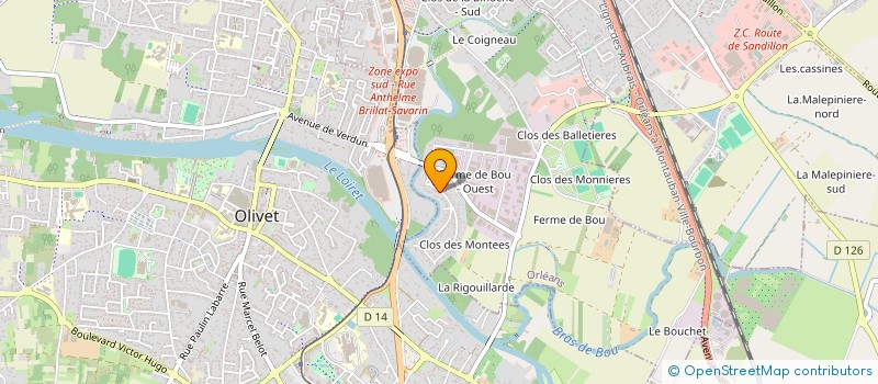 localisation de l'entreprise ORL'INK à ORLEANS