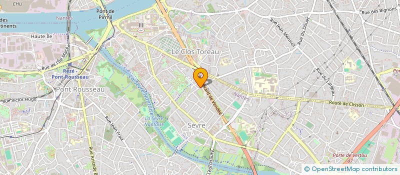 localisation de l'entreprise ORL MJV  NANTES