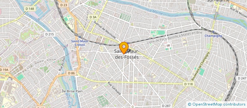 localisation de l'entreprise ORL VICTOR HUGO  SAINT-MAUR-DES-FOSSES