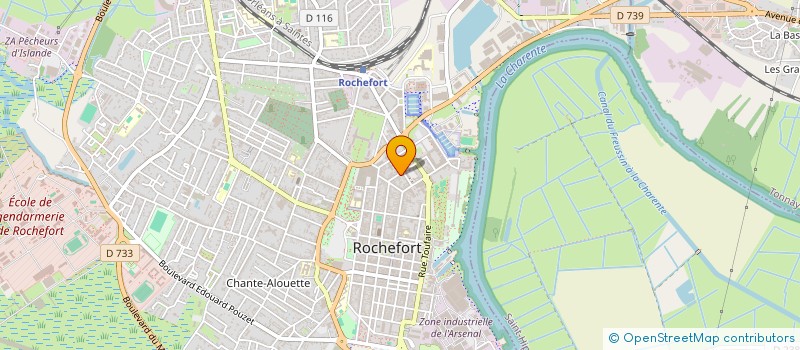 localisation de l'entreprise ORLA  ROCHEFORT