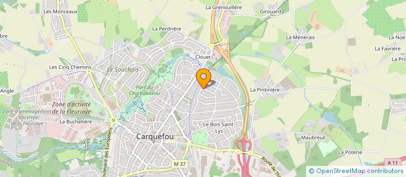 localisation de l'entreprise ORLA  CARQUEFOU