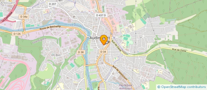 localisation de l'entreprise ORLA  AUDINCOURT