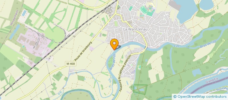 localisation de l'entreprise ORLA  LA WANTZENAU