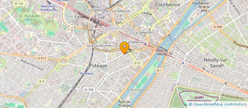localisation de l'entreprise ORLAC-GESTION à PUTEAUX