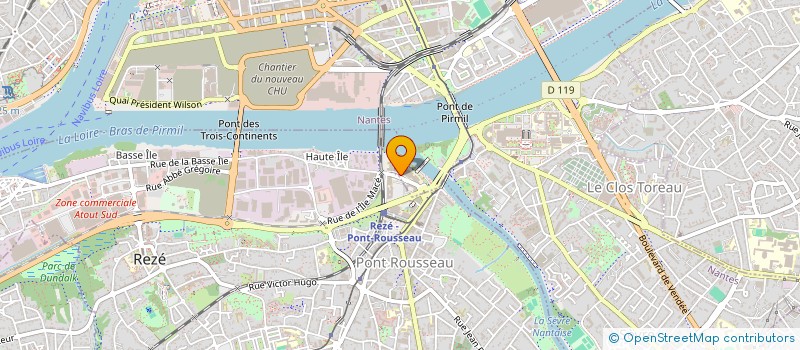 localisation de l'entreprise ORLAN à NANTES