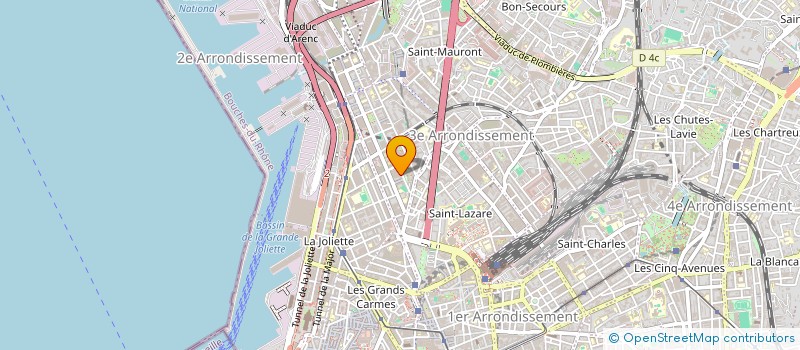 localisation de l'entreprise ORLANDO à MARSEILLE