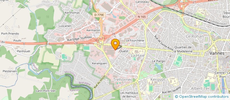 localisation de l'entreprise ORLANDO à VANNES