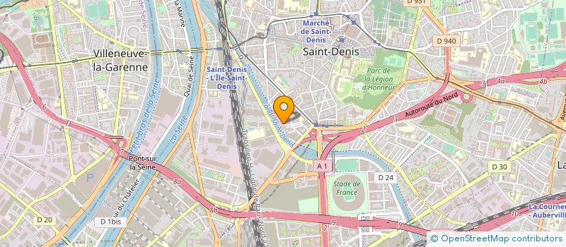 localisation de l'entreprise ORLANDO ET CIE  SAINT-DENIS