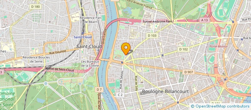 localisation de l'entreprise ORLEAMOND à BOULOGNE-BILLANCOURT