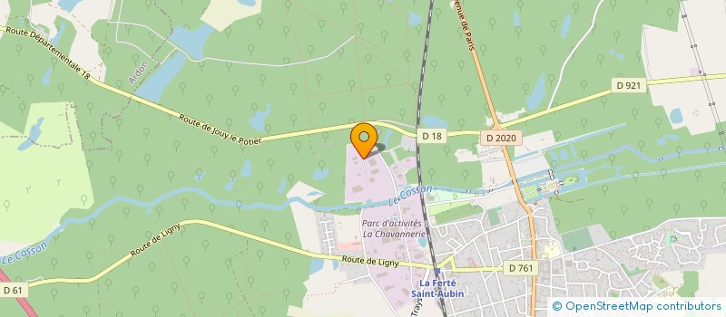 localisation de l'entreprise ORLEANAIR à LA FERTE-SAINT-AUBIN