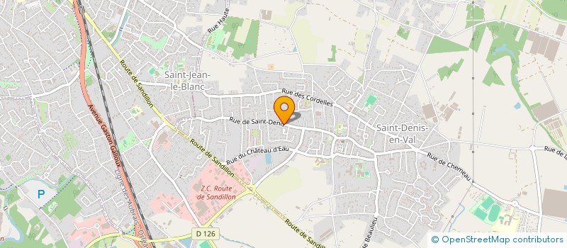 localisation de l'entreprise ORLEANAISE CONTROLE TECHNIQUE AUTO à SAINT-DENIS-EN-VAL