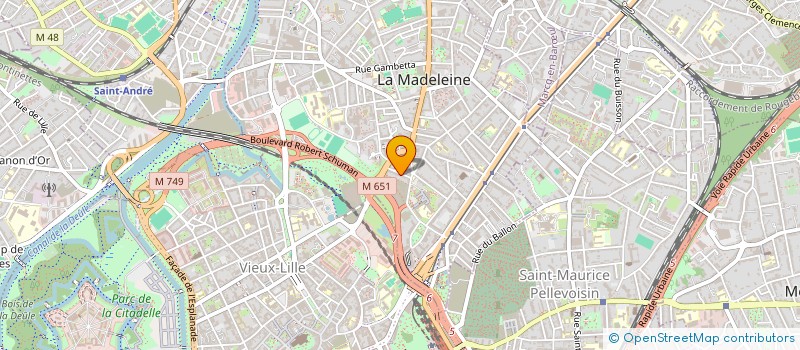 localisation de l'entreprise ORLEANE à LA MADELEINE