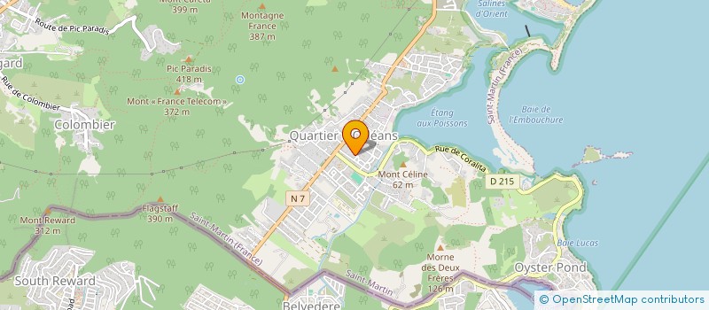 localisation de l'entreprise ORLEANS ATTACKERS FOOT-BALL CLUB  SAINT MARTIN