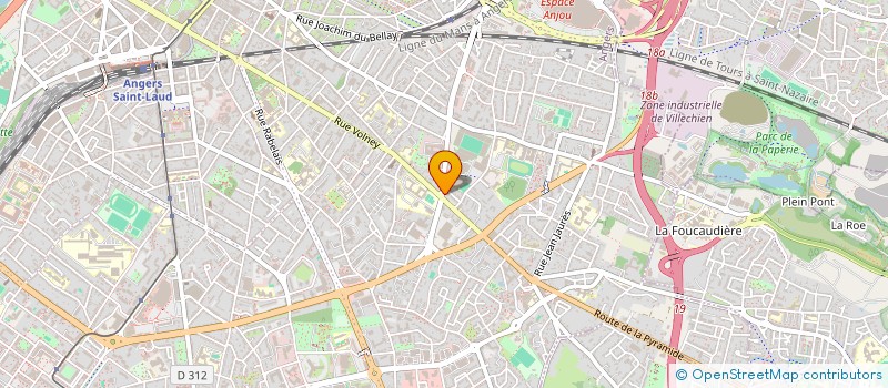 localisation de l'entreprise ORLEANS BOURIE ROUGE à ANGERS