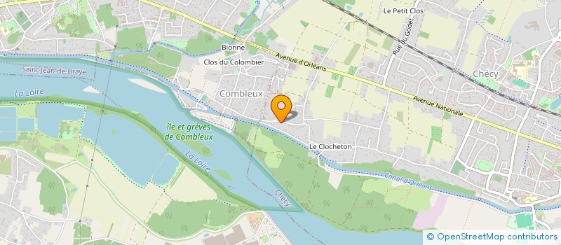 localisation de l'entreprise ORLEANS COLOMBIER  CHECY