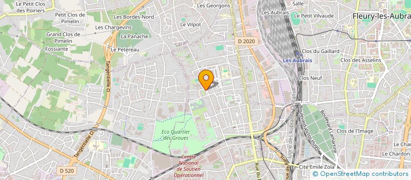 localisation de l'entreprise ORLEANS CYBER TELECOM à ORLEANS