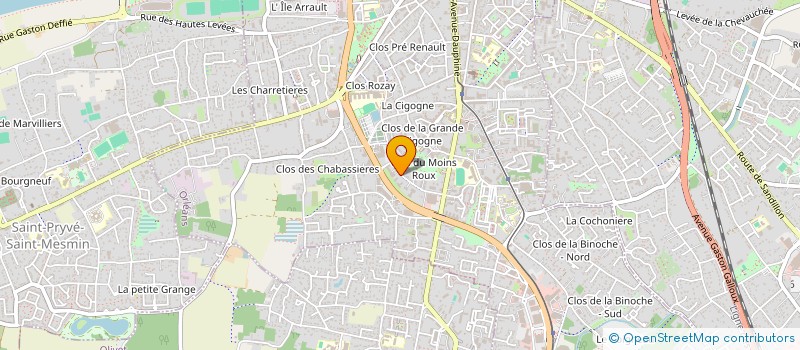 localisation de l'entreprise ORLEANS DISTRIBUTION RESTAURATION à ORLEANS