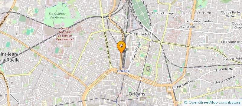 localisation de l'entreprise ORLEANS ECHAPPEMENT à ORLEANS