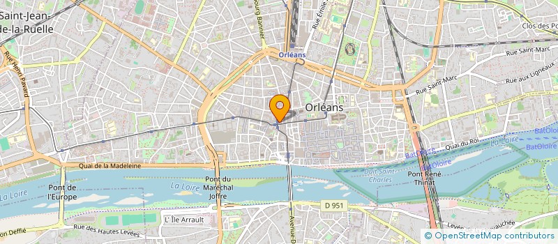 localisation de l'entreprise ORLEANS FAST FOOD à ORLEANS