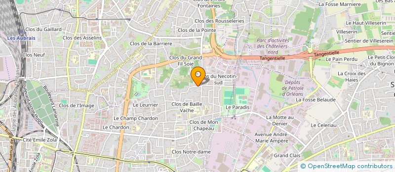 localisation de l'entreprise ORLEANS JOUE à ORLEANS