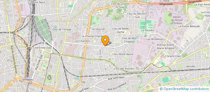 localisation de l'entreprise ORLEANS SERVICES à ORLEANS