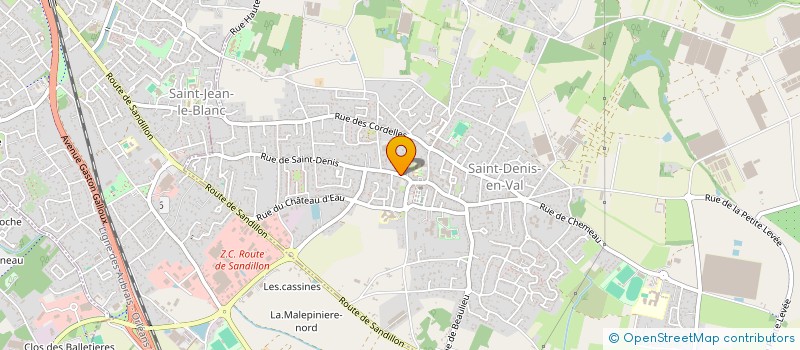 localisation de l'entreprise ORLEANS SUD IMMOBILIER à SAINT-DENIS-EN-VAL