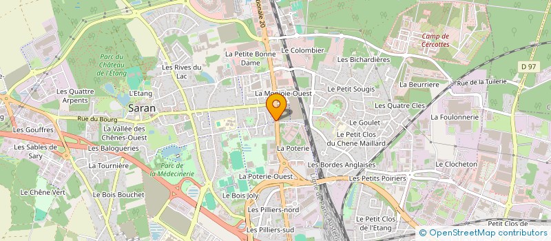 localisation de l'entreprise ORLEANS VACANCES à SARAN