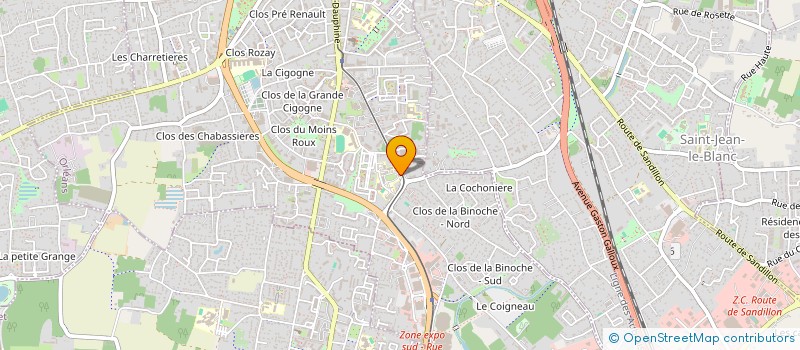 localisation de l'entreprise ORLEAVE - LES ENTREPRENEURS ET ARTISANS DU VEGETAL ET DE L'ENVIRONNEMENT D'ORLEANS à ORLEANS