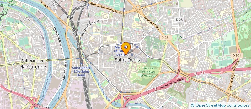 localisation de l'entreprise ORLENA à SAINT-DENIS