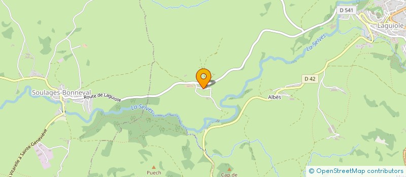 localisation de l'entreprise ORLHAC ENERGIE  LAGUIOLE