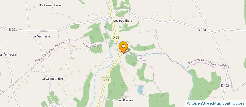 localisation de l'entreprise ORLIDECOM à VILLENTROIS-FAVEROLLES-EN-BERRY