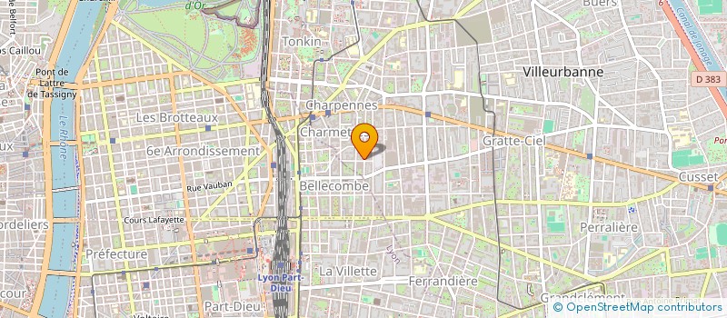 localisation de l'entreprise ORLIFE  VILLEURBANNE