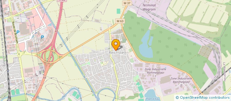 localisation de l'entreprise ORLIK  REICHSTETT