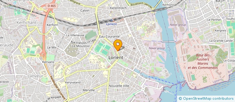 localisation de l'entreprise ORLOR à LORIENT