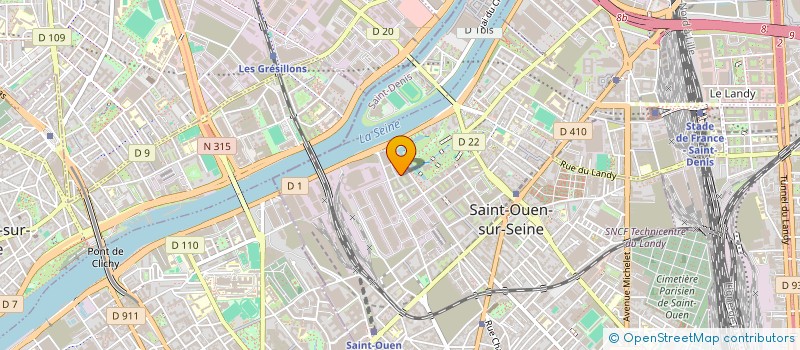 localisation de l'entreprise ORLOUEN à SAINT-OUEN-SUR-SEINE