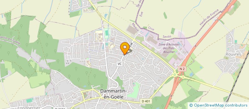 localisation de l'entreprise ORLY 98  DAMMARTIN-EN-GOELE