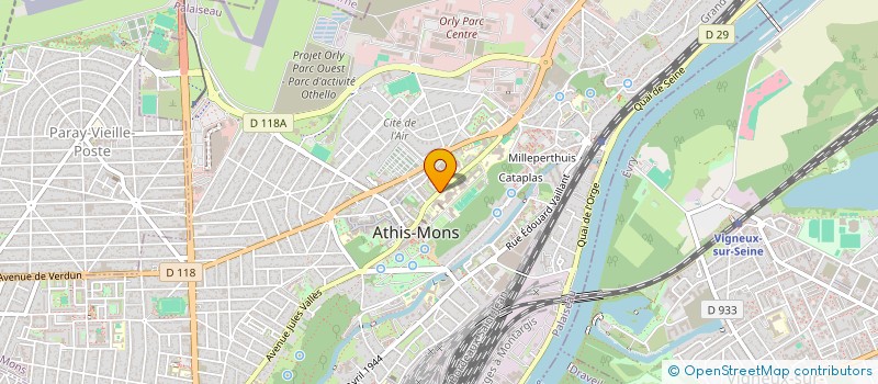 localisation de l'entreprise ORLY GREEN SERVICES à ATHIS-MONS